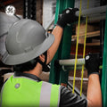 gray | worker wearing hard hat on job site | Full Brim Hard Hat — GE PPE GH329, ANSI Z89.1-2014 Type 1 Class E Dielectric | GH329G