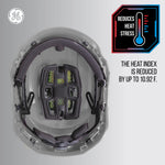 gray, Non-Vented | ANSI Type 1, Class C | Non-Vented Type 1 Safety Helmet with Koroyd — GE PPE GH401, ANSI Z89.1-2014 Class E | GH401G