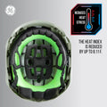 gray, Non-Vented | top-down view showing ventilation features | Non-Vented Type 2 Safety Helmet with Koroyd — GE PPE GH501, ANSI Z89.1-2014 Class E & G | GH501G