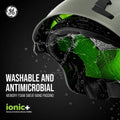 gray, Vented | side angle with water splashing | Vented Type 2 Safety Helmet with Koroyd — GE PPE GH500, ANSI Z89.1 Class C | GH500G