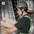 gray | worker wearing hard hat in warehouse | Vented Cap Style Hard Hat — GE PPE GH326, ANSI Z89.1-2014 Type 1 Class C | GH326G