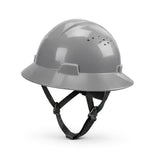 gray | Full Brim Vented Hard Hat with 4-Point Ratchet Suspension – Type 1 Class C | GH32G