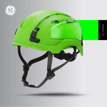 green, Vented | color options grid layout side view | Vented Type 2 Safety Helmet with Koroyd — GE PPE GH500, ANSI Z89.1 Class C | GH500GN