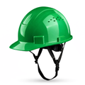 green | GH326N vented cap style hard hat with chin strap