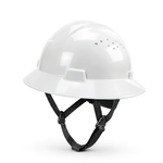white | Full Brim Vented Hard Hat with 4-Point Ratchet Suspension – Type 1 Class C | GH328W