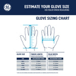 m | glove sizing chart with measurement guide | Hi-Vis TPR Impact Resistant Cut A4 Work Gloves — GE PPE GG422, Impact Resistant | GG422MC