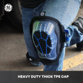 one size | model wearing product on knee outdoors | Heavy-Duty Gel Knee Pads — GE PPE GR553, EN14404 Type 2 | GR553