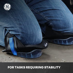 one size | close-up of kneeling position detail | Heavy-Duty Gel Knee Pads — GE PPE GR553, EN14404 Type 2 | GR553
