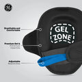one size | side view with feature callouts labeled | Heavy-Duty Gel Knee Pads — GE PPE GR553, EN14404 Type 2 | GR553
