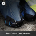 one size | on-ground styled wear demonstration | PVC Cap Pro Knee Pads — GE PPE GR551, Ergonomic Fit | GR551