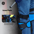 one size | model wearing knee pads on legs | PVC Cap Pro Knee Pads — GE PPE GR551, Ergonomic Fit | GR551