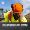 orange, Non-Vented | ANSI Type 1, Class C | Non-Vented Type 1 Safety Helmet with Koroyd — GE PPE GH401, ANSI Z89.1-2014 Class E | GH401O