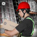 red | GH326R vented cap style hard hat with chin strap | Vented Cap Style Hard Hat — GE PPE GH326, ANSI Z89.1-2014 Type 1 Class C | GH326R