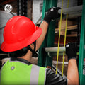 red | worker wearing hard hat on construction site | Full Brim Hard Hat — GE PPE GH329, ANSI Z89.1-2014 Type 1 Class E Dielectric | GH329R