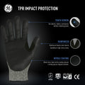 s, 1 Pack | ANSI Cut Level 5 | TPR Impact Foam Nitrile Work Gloves — GE PPE GG244, Impact Resistant | GG244SC