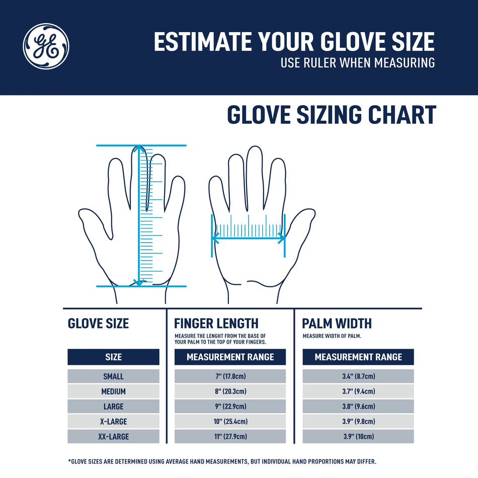 m, 1 Pack | ANSI Cut Level 5 | TPR Impact Foam Nitrile Work Gloves — GE PPE GG244, Impact Resistant | GG244MC