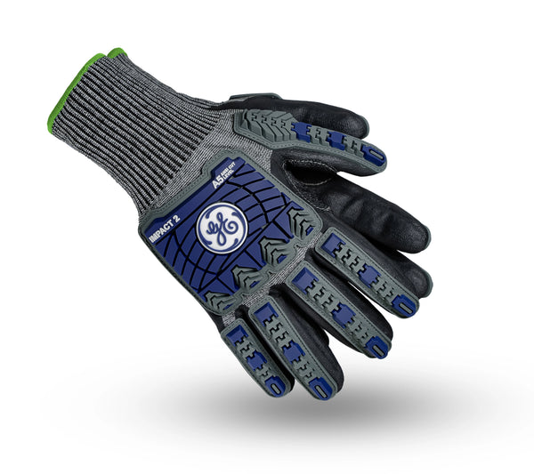 s, 1 Pack | ANSI Cut Level 5 | TPR Impact Foam Nitrile Work Gloves — GE PPE GG244, Impact Resistant | GG244SC