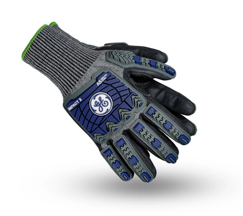 TPR Impact Foam Nitrile Work Gloves — GE PPE GG244, Impact Resistant