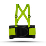 m | front view with adjustable shoulder straps | High-Visibility Back Support Belt — GE PPE GR542, Ergonomic Fit | GR542M