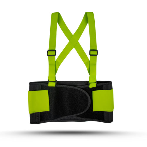 High-Visibility Back Support Belt — GE PPE GR542, Ergonomic Fit