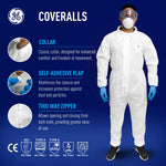 m | Type 5/6 Disposable SMS Coverall, Liquid Repellent — GE PPE GW900, EN ISO 13982-1 & EN 13034 | GW900M