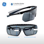 smoke anti-scratch | Over-Prescription OTG Safety Glasses — GE PPE 12 Series, Dielectric, ANSI Z87.1 | GE212S