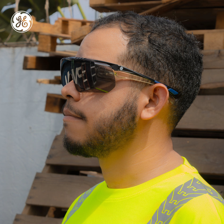 smoke anti-scratch | Over-Prescription OTG Safety Glasses — GE PPE 12 Series, Dielectric, ANSI Z87.1 | GE212S
