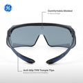smoke anti-scratch | Over-Prescription OTG Safety Glasses — GE PPE 12 Series, Dielectric, ANSI Z87.1 | GE212S