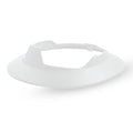 white | three-quarter view showing curved brim design | Full Brim Accessory — GE PPE GH626 | GH626W