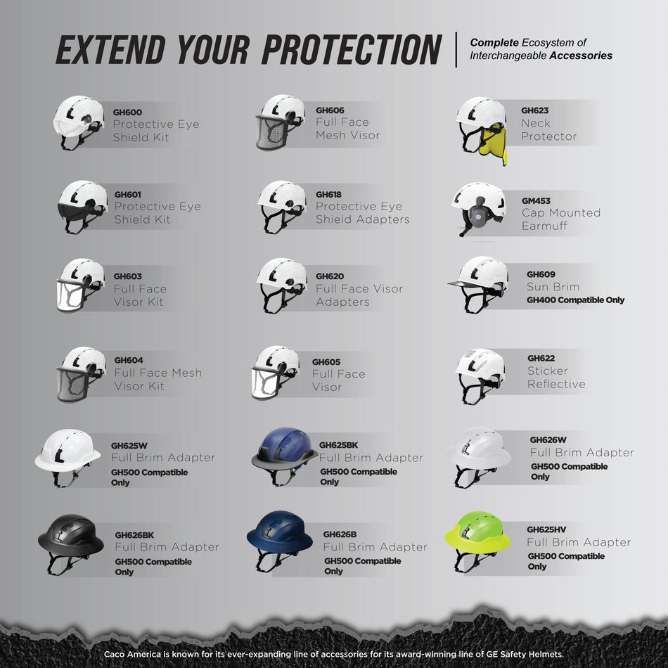 white | product catalog grid layout view | Full Brim Accessory — GE PPE GH626 | GH626W