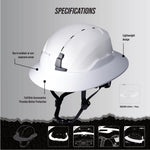 white | three-quarter view showing specifications and features | Full Brim Accessory — GE PPE GH626 | GH626W
